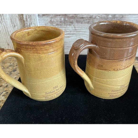 2 New Holland Brewing Coffee Mugs Artisan Pottery Signed - Picture 5 of 10
